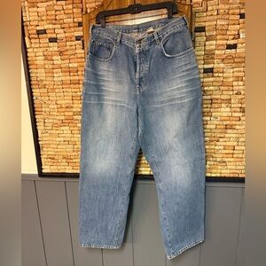 Vintage Y2K Abercrombie & Fitch 1892 button fly worn denim sz 36x32 made in USA